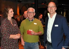 Simone Dussine van BBH, Roy Uchtmann van JP Bloembinders en Jan Poels van de Vereniging Bloemist Winkeliers.